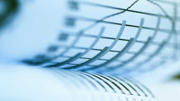 Flipping through financial charts